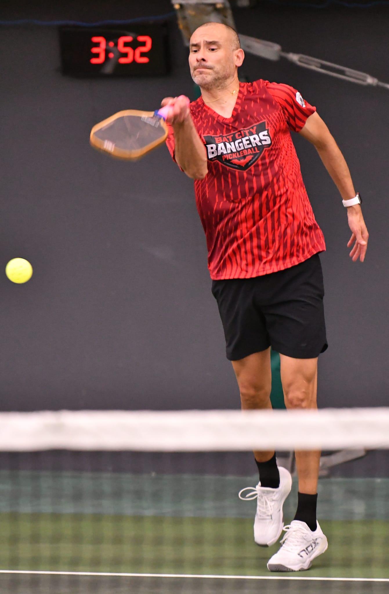 BCB player driving a forehand