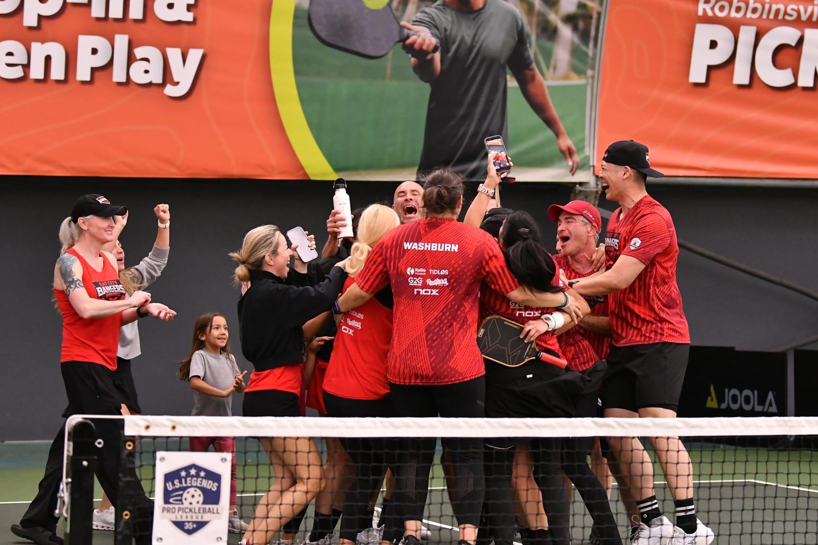 Megan Washburn celebrates the championship